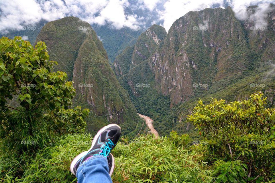 Hiking in the Andes in Peru