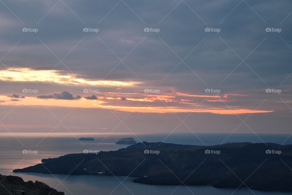 Sunset in Santorini