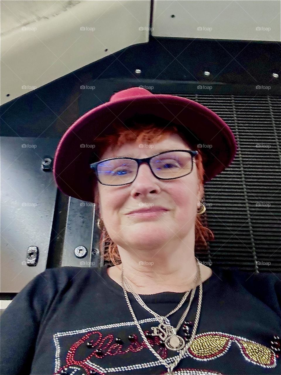 This is me, “Petra Schiller” a.k.a. “Maxine Firefox” a.k.a. “Maximiliane Feuerfuchs” riding the “B43” bus from “Bushwick” back to “Greenpoint”, Brooklyn, the “Pulaski Bridge” and “Newtown Creek”. 2024. Hypnotic Productions