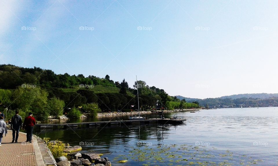 Lake on a summers day