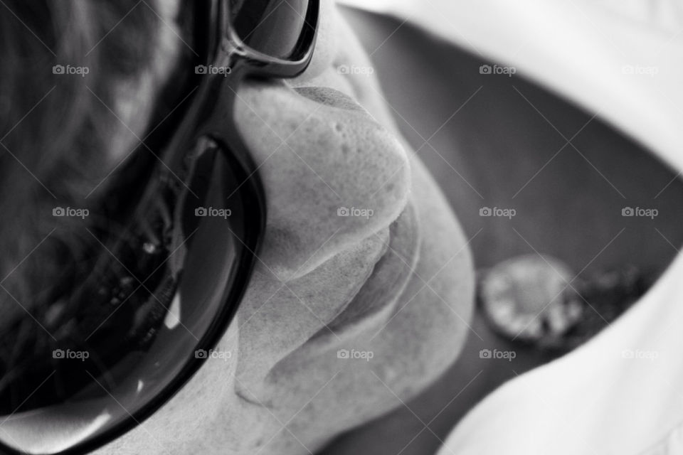 woman close face white by dannytwotaps