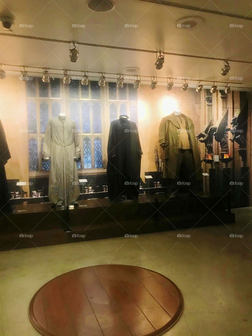 Warner brothers studio tour through the original cast costumes for the Harry Potter cast 