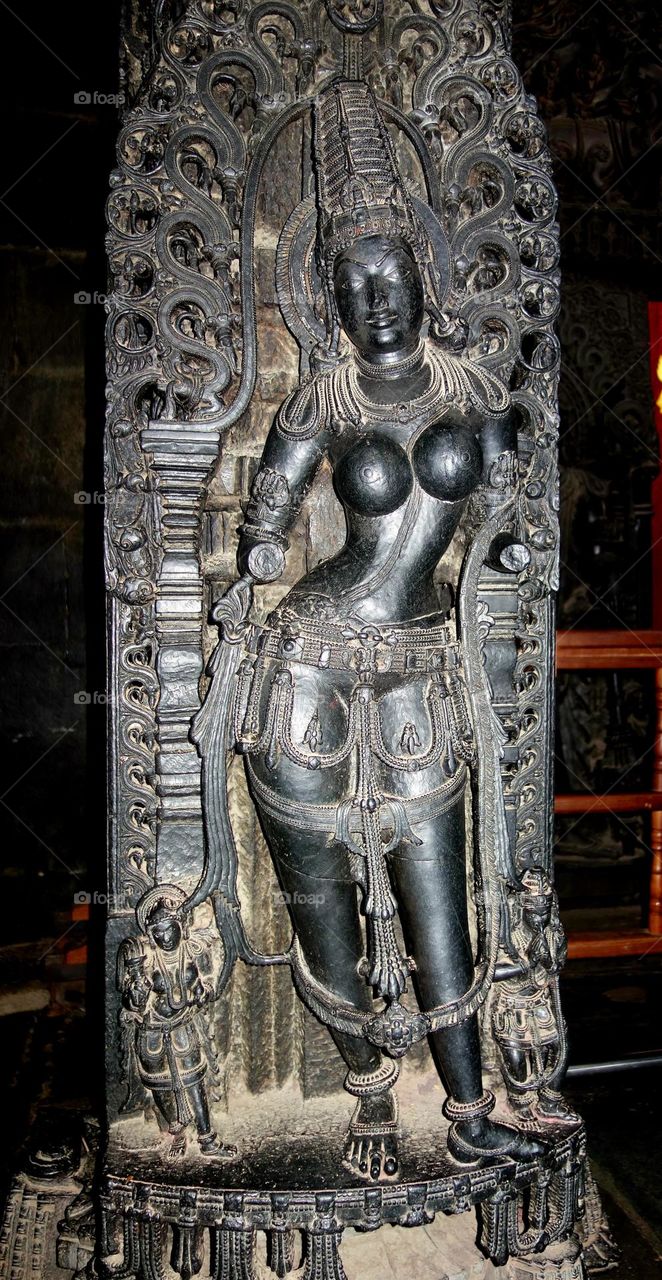 Fine art  - Hoysala  - Sculpture - mohini