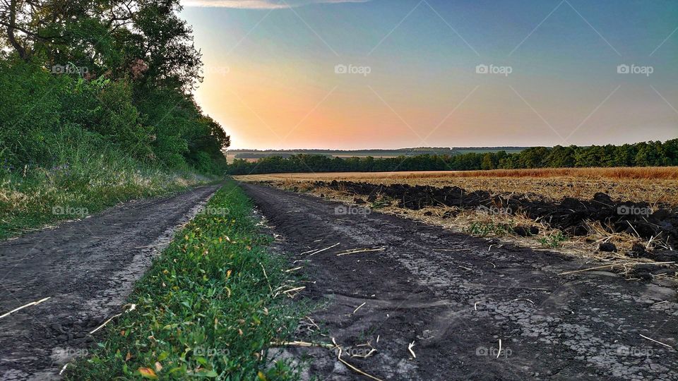 The road that always beckons. After all, it is always interesting where she will lead us. Beautiful landscapes and the play of colors of nature.