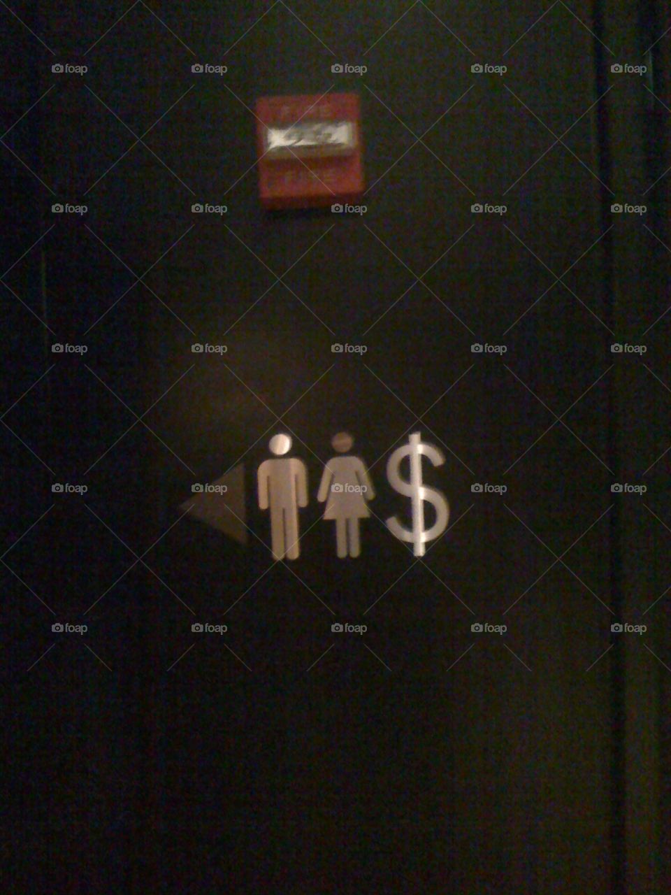 Men woman money sign