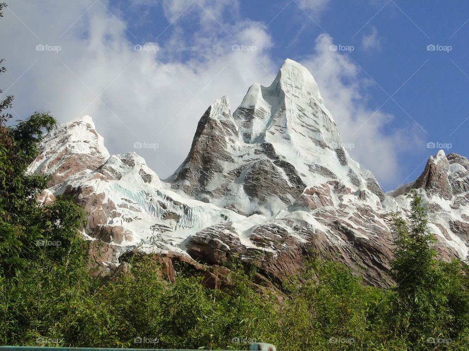 View of snowy mountain