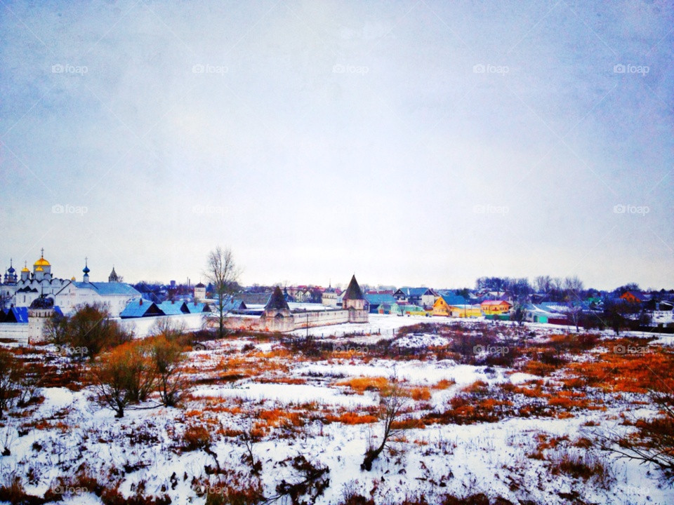 suzdal snow winter landscape by penguincody