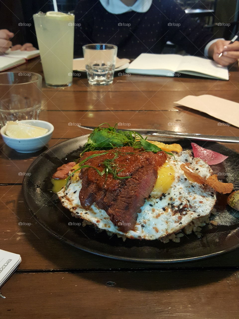 don't miss this scrumptious steak fried rice here at "your local" located in makati.  a korean spiced sher wagyu, sunny side up eggs, fresh herbs on shitake fried rice😋 And now, im drooling seriously!