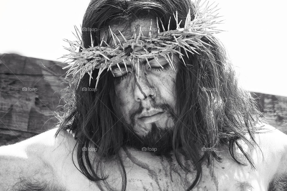 easter portrait bw christ by resnikoffdavid