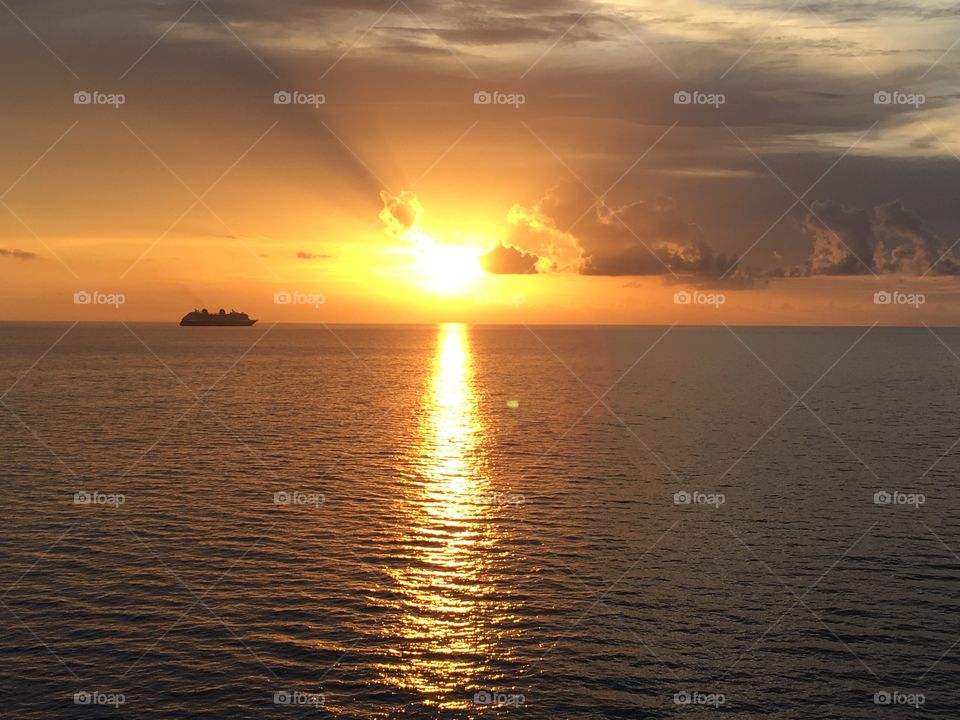 Sunset over the Atlantic