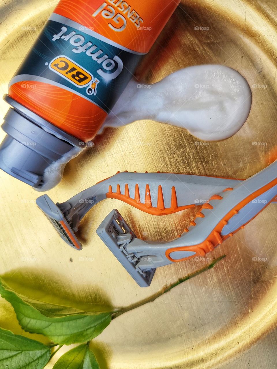 Shaving cream and razors