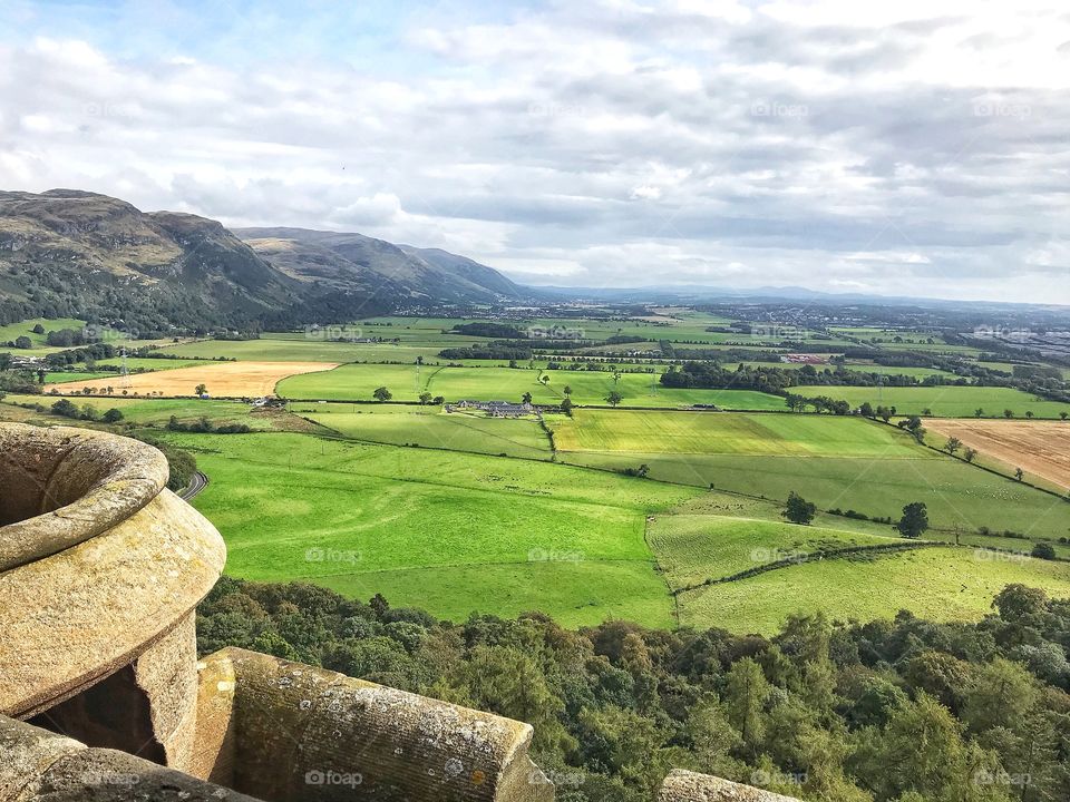 View from the top of the Wallace Monument 