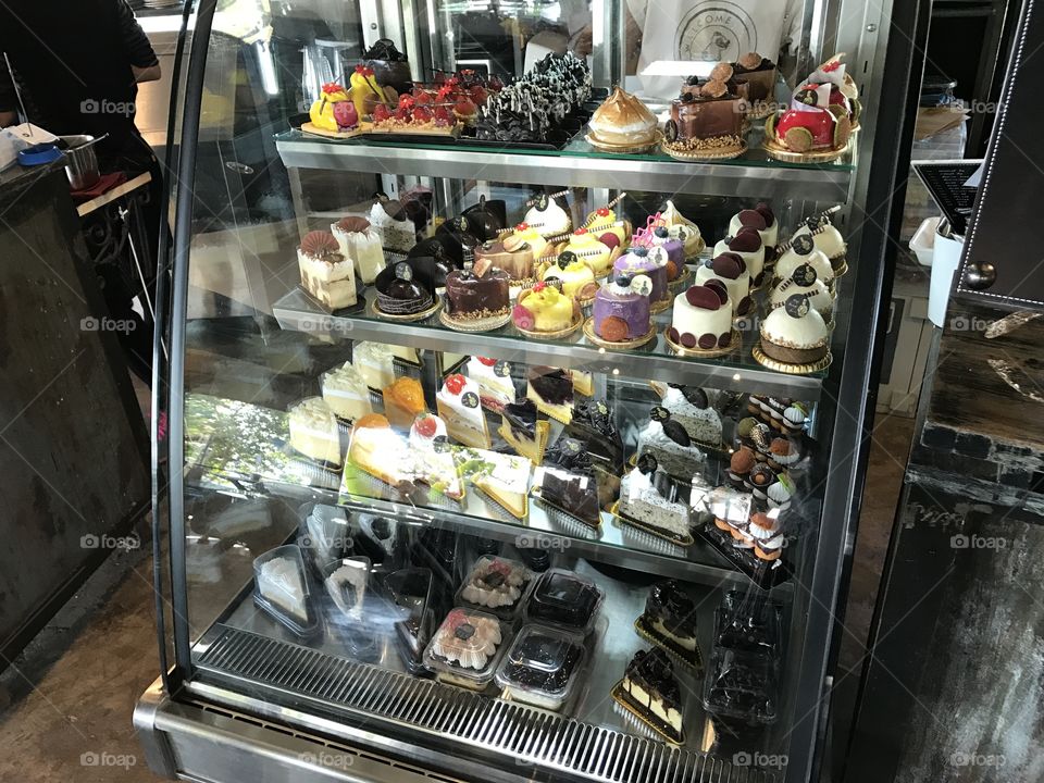 Delectable desserts at a cafe in Thailand 