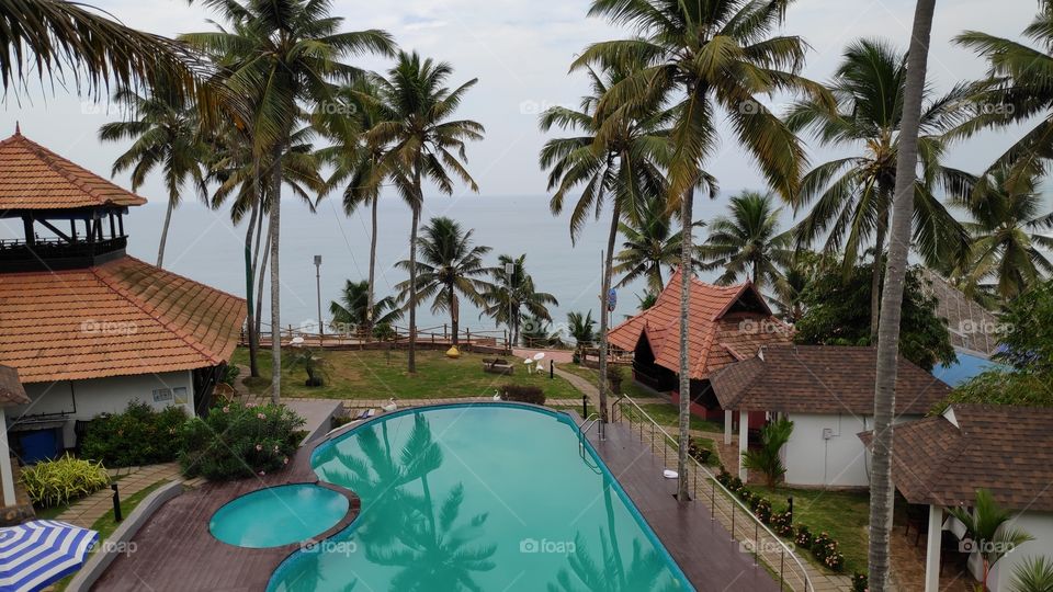 pool near the beach.