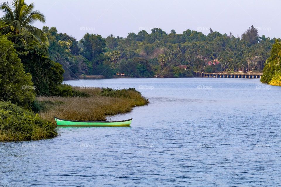boat on river