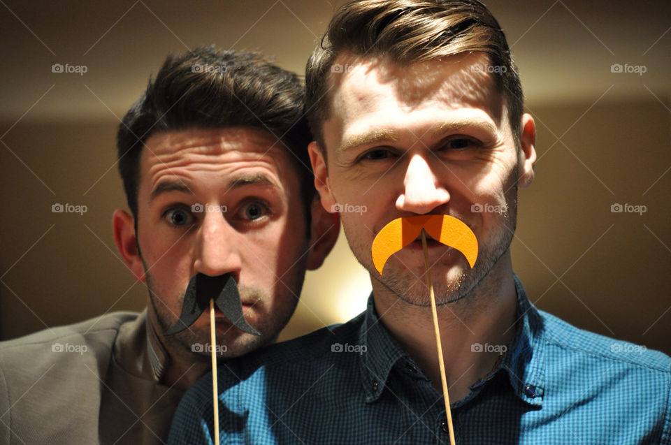 Moustached men