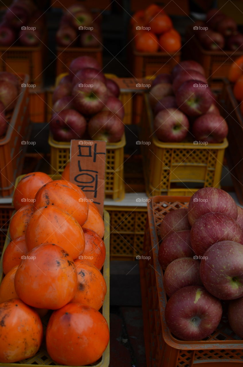 Fruit stall Korea 