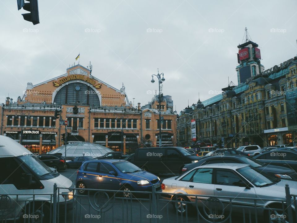 Kiev's city center, the area of ​​Bessarabia