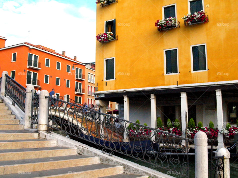 colourful houses in Venice, Italy