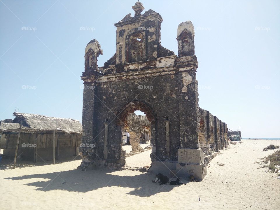 old ruins of a church