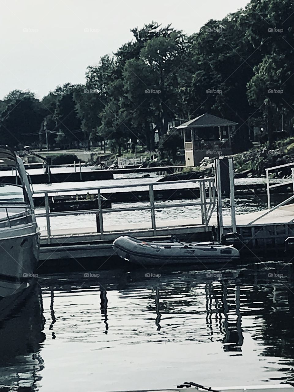 Reflection on the marina 