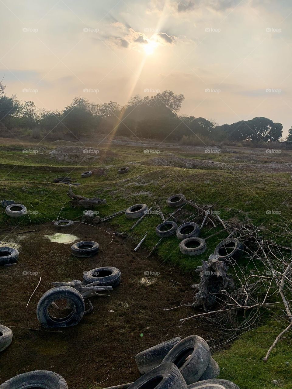 Local field around some tires