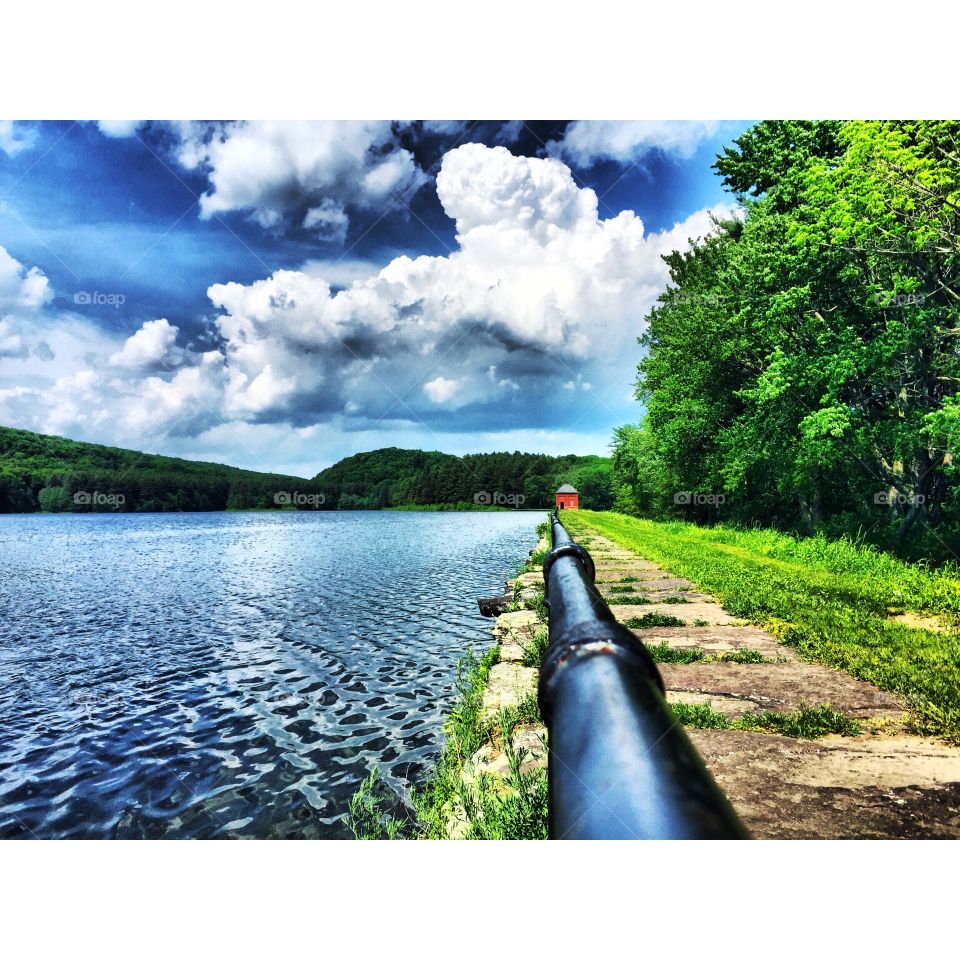 Whiting Reservoir at Mount Tom in Holyoke, MA