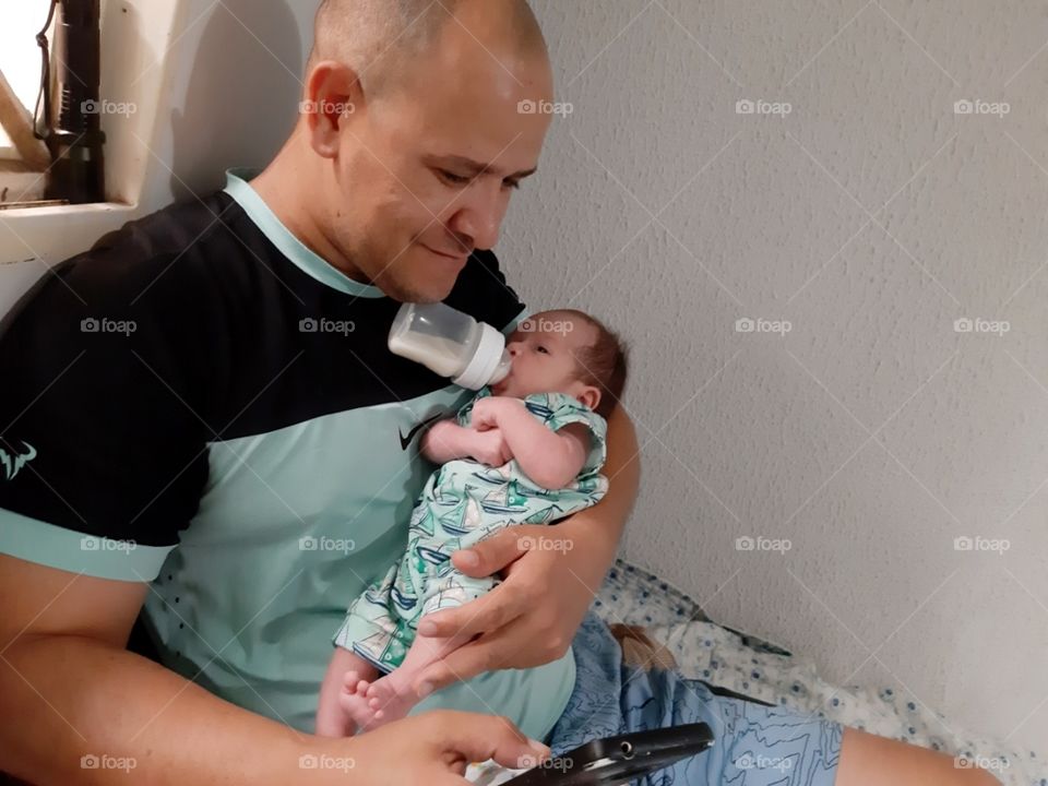 Paternidade real.
Routines day.