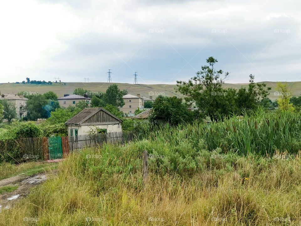 A chic house with a garden