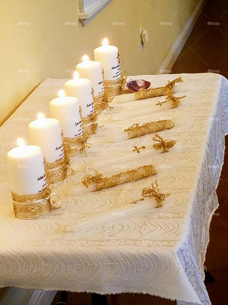 The most beautiful Golden Candles