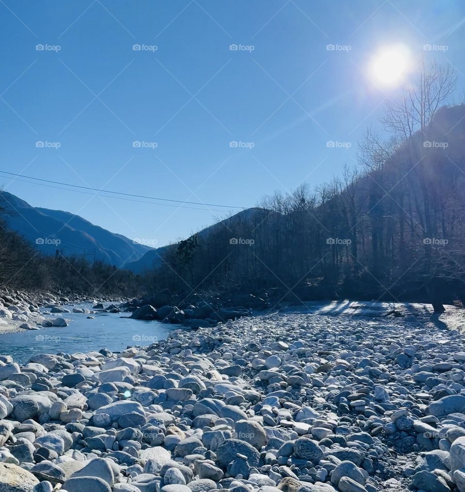 Shining pebbles in glory 