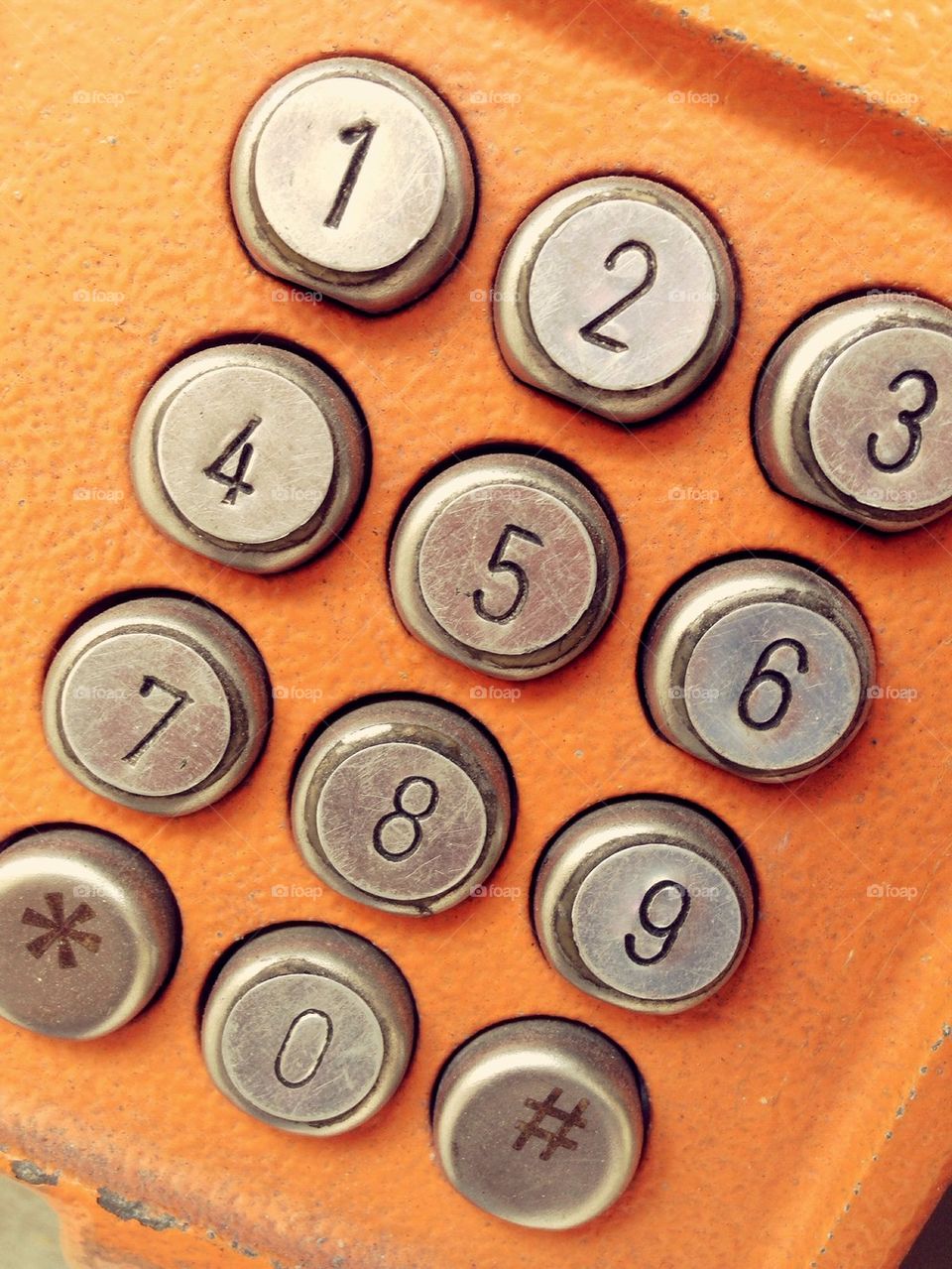Telephone numeric pad