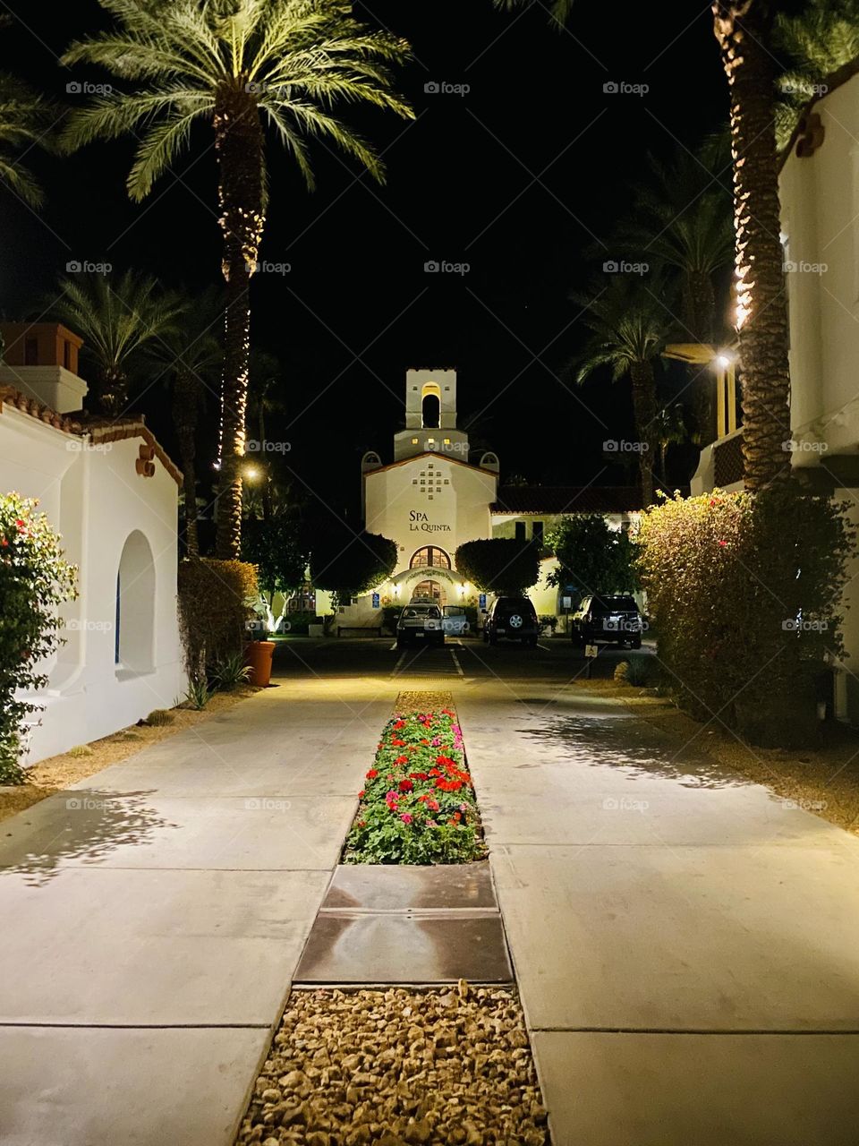 Nighttime La Quinta Spa