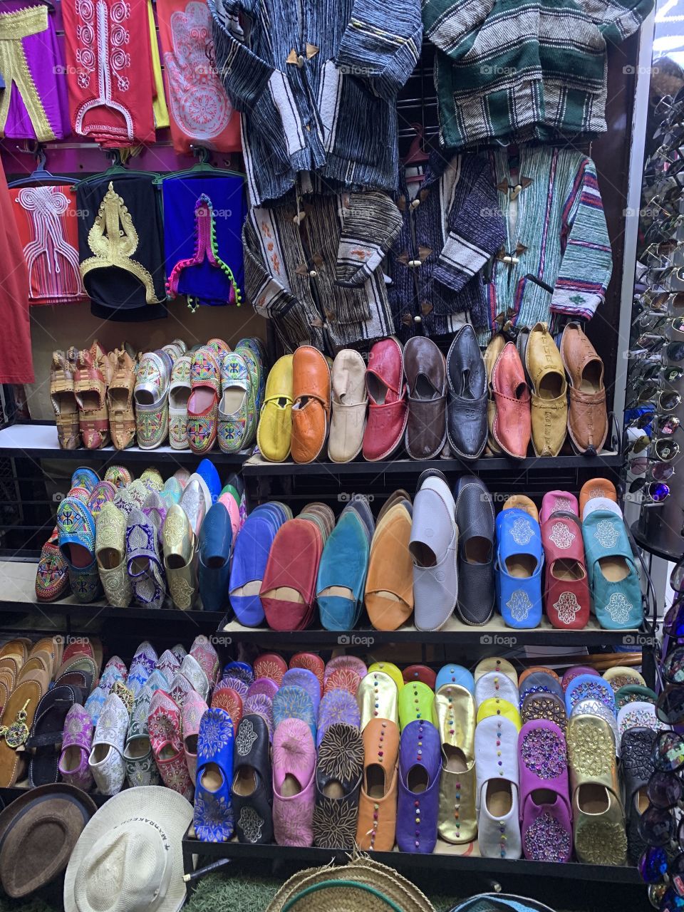 Shoes in the market place