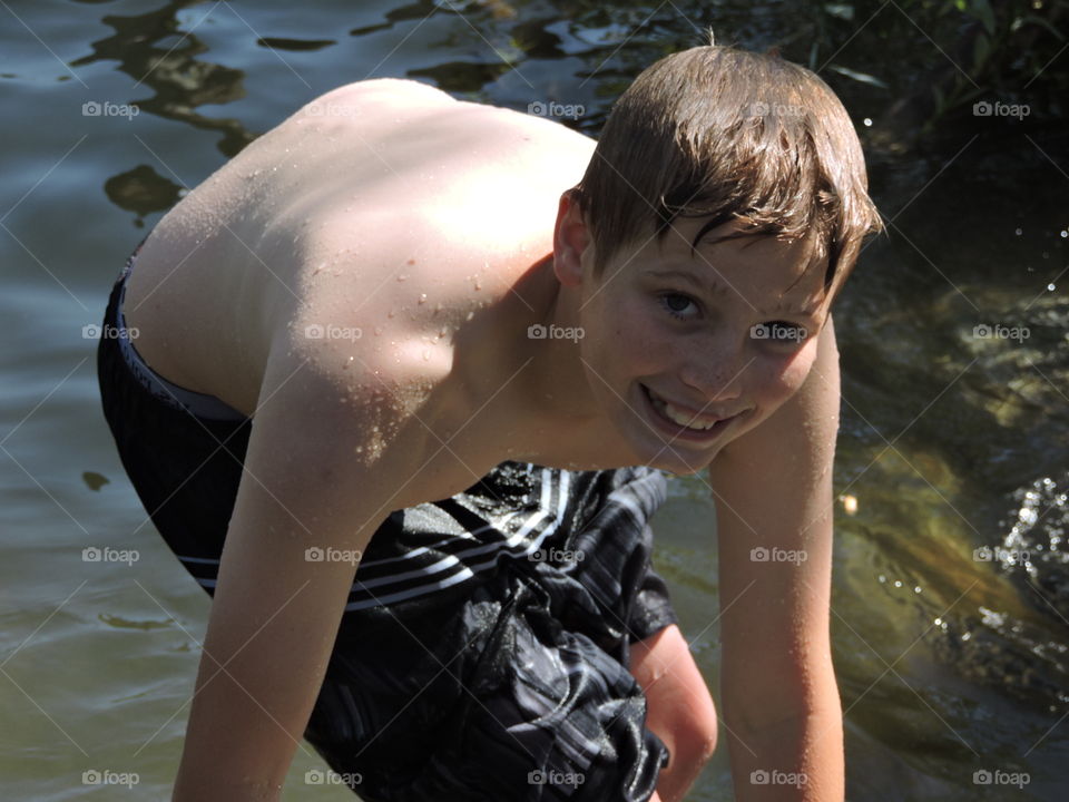 Boy at the river