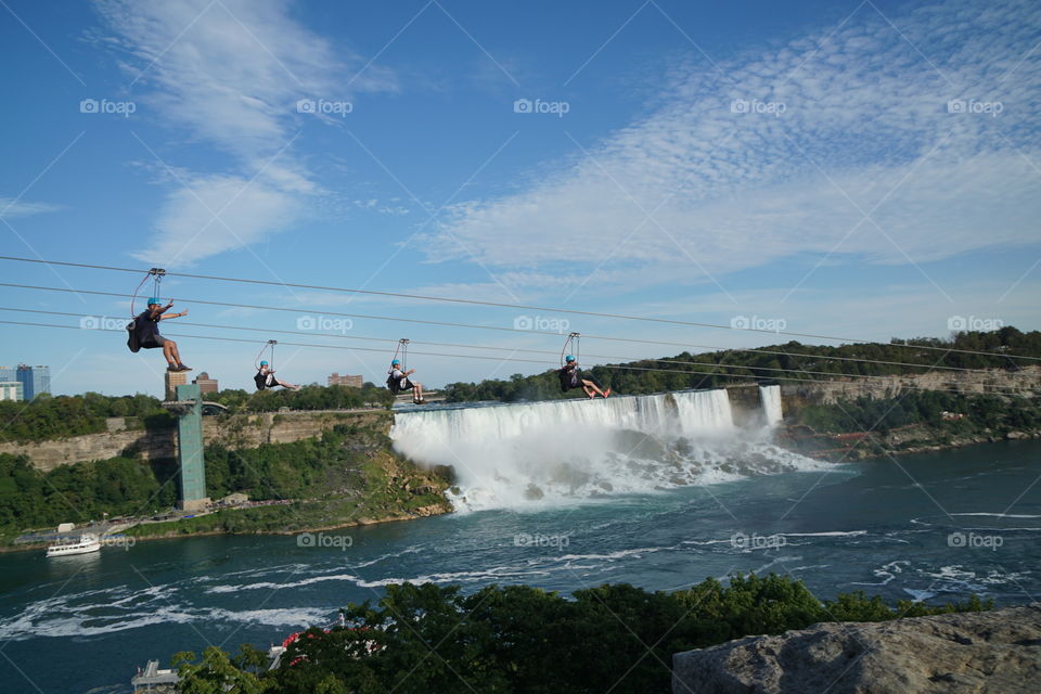 Zip line over Niagara 