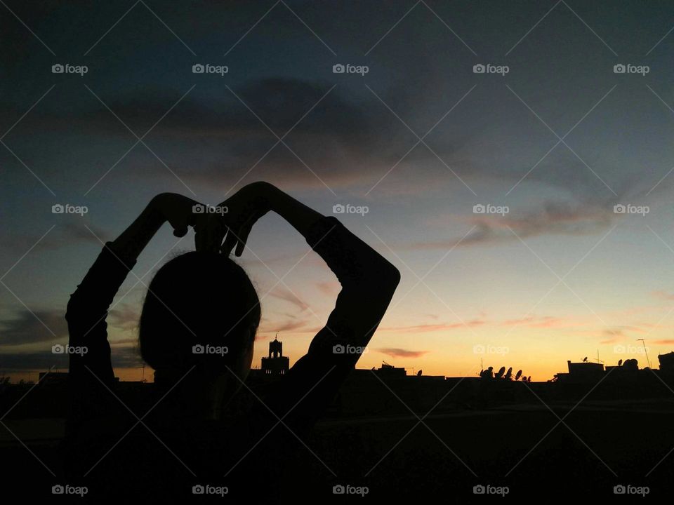 a young girl in moment of stilness