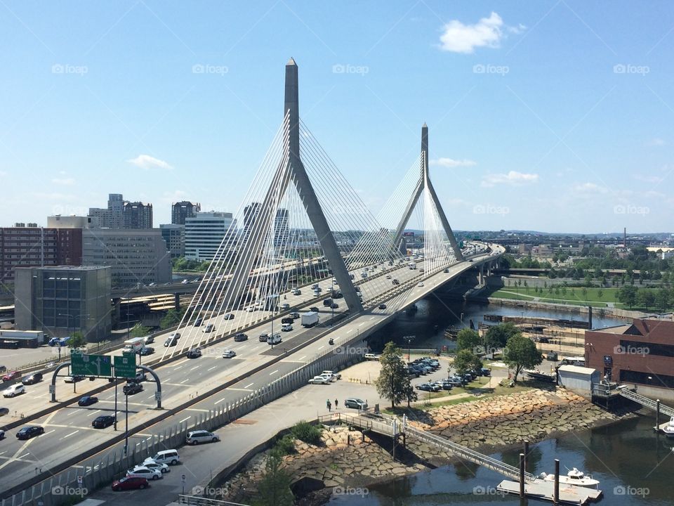 Zakim Bridge - Boston. Saturday, July 11, 2015
