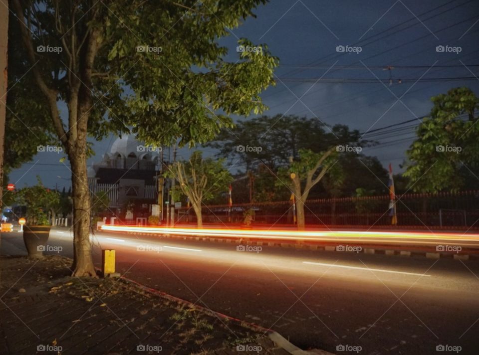 light rail city street