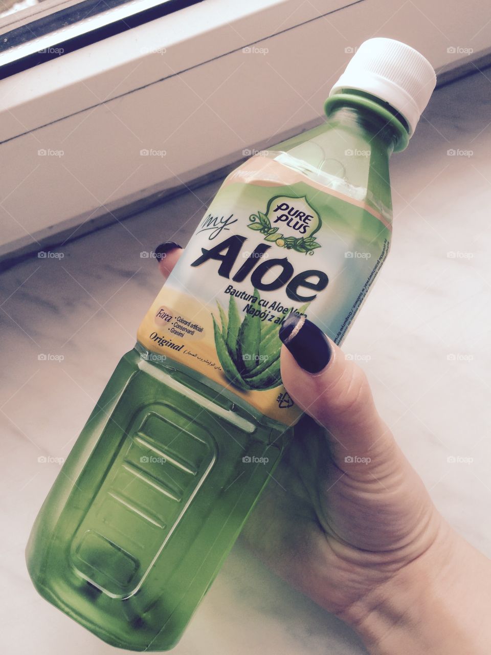 Aloe drink. Delicious and healthy aloe drink