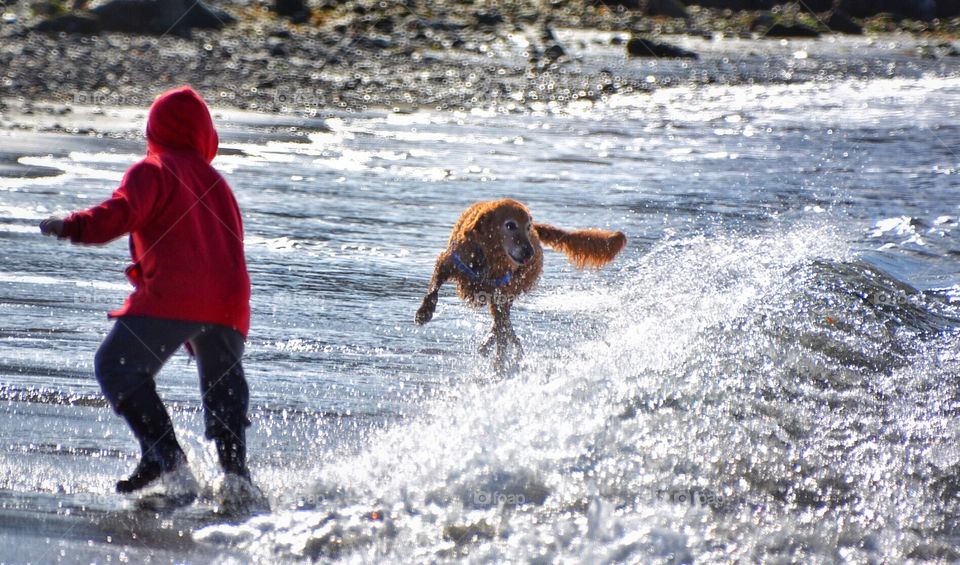 Playing in the Surf