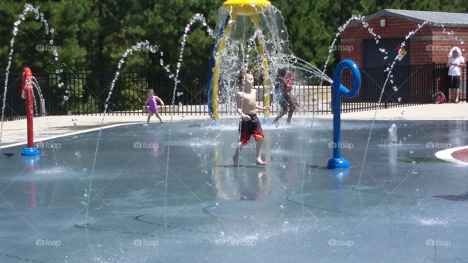 Water Day. A trip to the Splash Pad