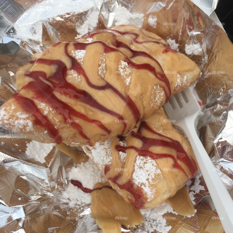 Deep fried peanut butter & jelly