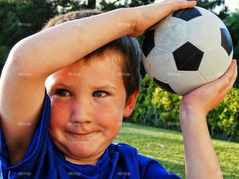 Young Soccer Fan