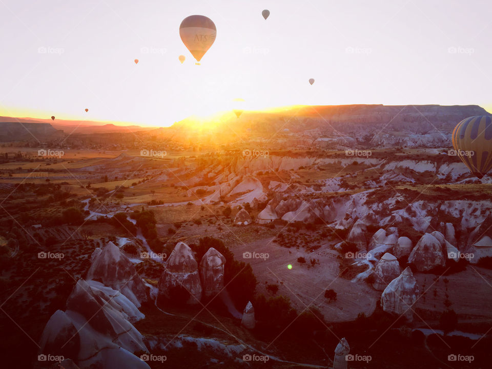 Hot air balloons at Cappadocia