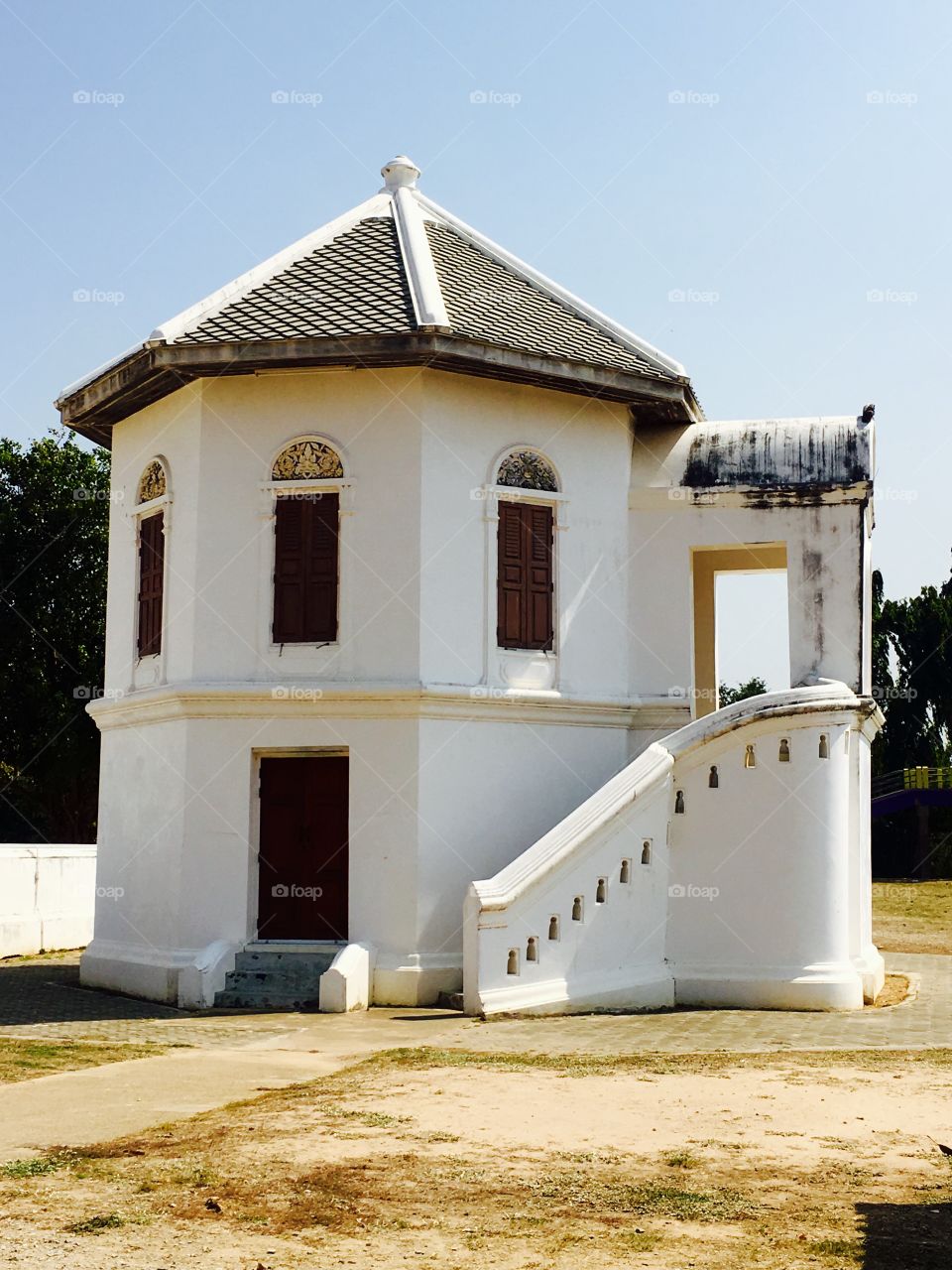 Vintage architecture of temple, thailand
