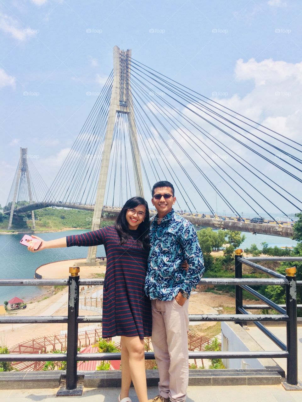 Spread your laugh and smile to everyone. Location: Barelang Bridge, Batam, Indonesia 