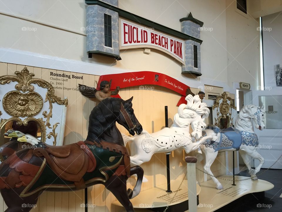 Carousel Horses. These horses are at the merry-go-round Museum in Sandusky Ohio