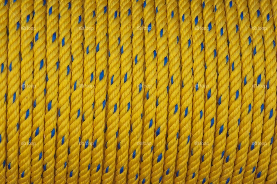 Full frame yellow rope