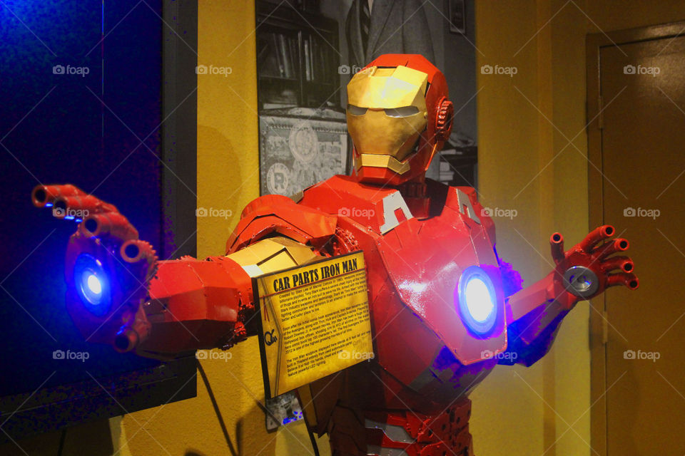 Iron man on display